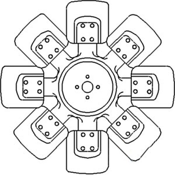 Fan, 8 Blade